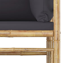 Afbeelding in Gallery-weergave laden, 10-delige Loungeset met donkergrijze kussens bamboe
