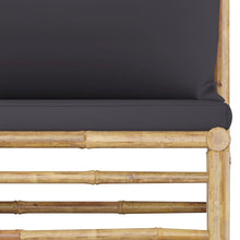 Afbeelding in Gallery-weergave laden, 10-delige Loungeset met donkergrijze kussens bamboe
