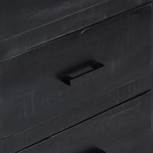 Afbeelding in Gallery-weergave laden, Dressoir 147x40x80 cm massief mangohout zwart
