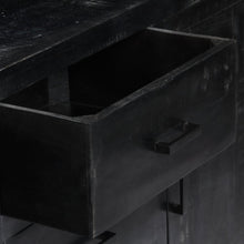 Afbeelding in Gallery-weergave laden, Dressoir 147x40x80 cm massief mangohout zwart

