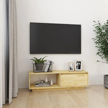 Afbeelding in Gallery-weergave laden, Tv-meubel 110x30x33,5 cm massief grenenhout

