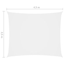 Afbeelding in Gallery-weergave laden, Zonnescherm rechthoekig 3,5x4,5 m oxford stof wit
