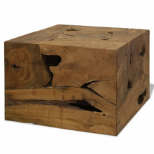 Afbeelding in Gallery-weergave laden, Salontafel 50x50x35 cm echt teakhout bruin
