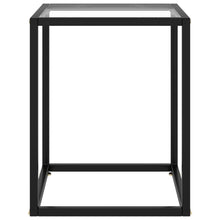 Afbeelding in Gallery-weergave laden, Salontafel met gehard glas 40x40x50 cm zwart
