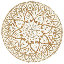 Afbeelding in Gallery-weergave laden, Placemats 4 st rond 38 cm jute wit
