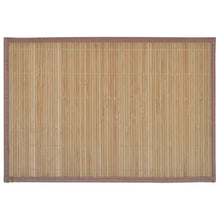 Afbeelding in Gallery-weergave laden, 6 st Placemats 30x45 cm bamboe bruin
