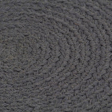Afbeelding in Gallery-weergave laden, Placemats 4 st rond 38 cm katoen effen donkergrijs
