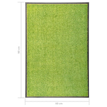 Afbeelding in Gallery-weergave laden, Deurmat wasbaar 60x90 cm groen
