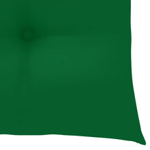 Afbeelding in Gallery-weergave laden, Tuinstoelen 2 st met groene kussens massief teakhout
