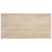 Afbeelding in Gallery-weergave laden, Eettafel 120x60x75 cm massief mangohout wit
