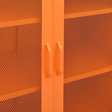 Afbeelding in Gallery-weergave laden, Opbergkast 80x35x101,5 cm staal oranje
