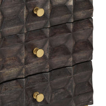 Afbeelding in Gallery-weergave laden, Nachtkastje 40x30x50 cm massief mangohout zwart
