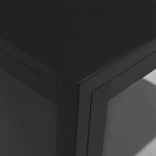 Afbeelding in Gallery-weergave laden, Dressoir 38x35x70 cm staal en glas zwart
