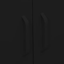Afbeelding in Gallery-weergave laden, Opbergkast 80x35x101,5 cm staal zwart
