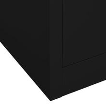 Afbeelding in Gallery-weergave laden, Kledingkast 80x50x180 cm staal zwart

