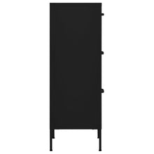 Afbeelding in Gallery-weergave laden, Opbergkast 42,5x35x101,5 cm staal zwart
