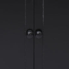 Afbeelding in Gallery-weergave laden, Bijzetkast 60x30x75 cm paulowniahout zwart
