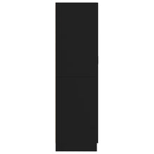 Afbeelding in Gallery-weergave laden, Kledingkast 82,5x51,5x180 cm spaanplaat zwart
