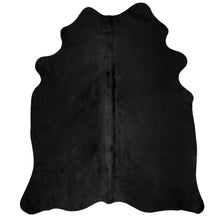 Afbeelding in Gallery-weergave laden, Vloerkleed 150x170 cm echte runderhuid zwart
