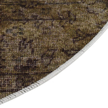 Afbeelding in Gallery-weergave laden, Vloerkleed wasbaar anti-slip patchwork ø120 cm meerkleurig
