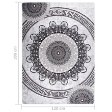 Afbeelding in Gallery-weergave laden, Vloerkleed wasbaar anti-slip 120x180 cm meerkleurig
