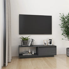 Afbeelding in Gallery-weergave laden, Tv-meubel 110x30x33,5 cm massief grenenhout grijs

