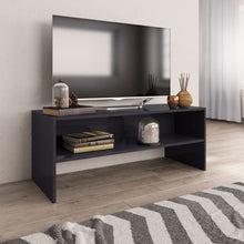 Afbeelding in Gallery-weergave laden, Tv-meubel 100x40x40 cm spaanplaat hoogglans grijs
