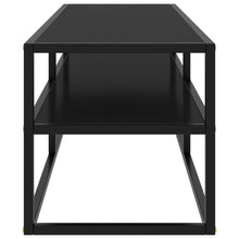 Afbeelding in Gallery-weergave laden, Tv-meubel met zwart glas 120x40x40 cm zwart
