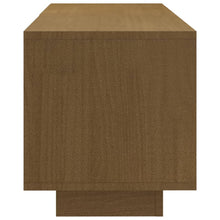 Afbeelding in Gallery-weergave laden, Tv-meubel 110x30x33,5 cm massief grenenhout honingbruin

