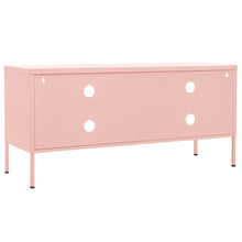 Afbeelding in Gallery-weergave laden, Tv-meubel 105x35x50 cm staal roze
