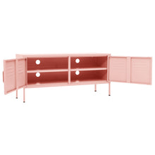 Afbeelding in Gallery-weergave laden, Tv-meubel 105x35x50 cm staal roze
