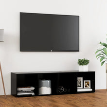 Afbeelding in Gallery-weergave laden, Tv-meubel 142,5x35x36,5 cm spaanplaat zwart
