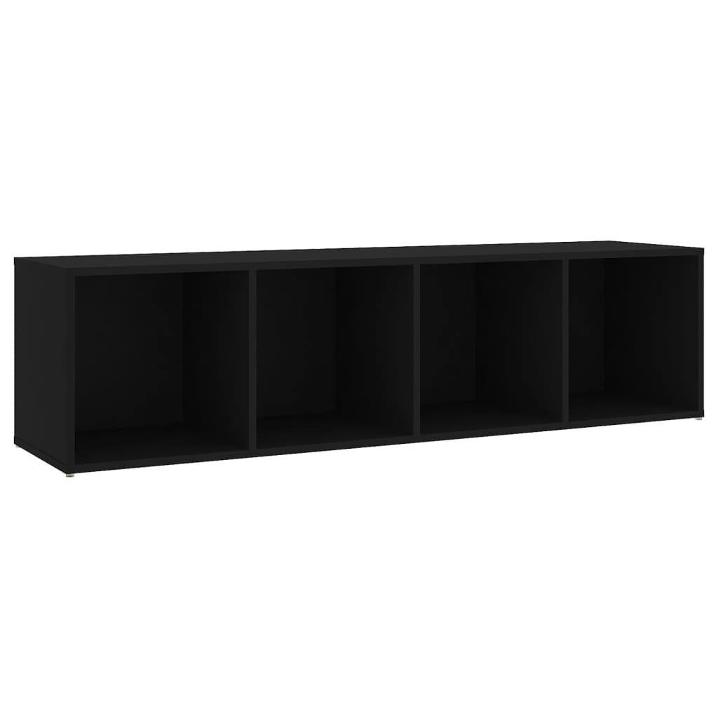 Tv-meubel 142,5x35x36,5 cm spaanplaat zwart