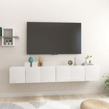 Afbeelding in Gallery-weergave laden, TV-hangkasten 3 st 60x30x30 cm hoogglans wit
