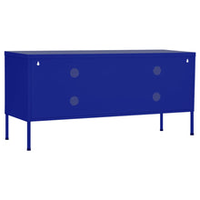 Afbeelding in Gallery-weergave laden, Tv-meubel 105x35x50 cm staal marineblauw
