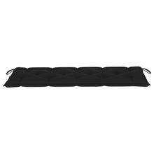 Afbeelding in Gallery-weergave laden, Tuinbankkussen 150x50x7 cm stof zwart
