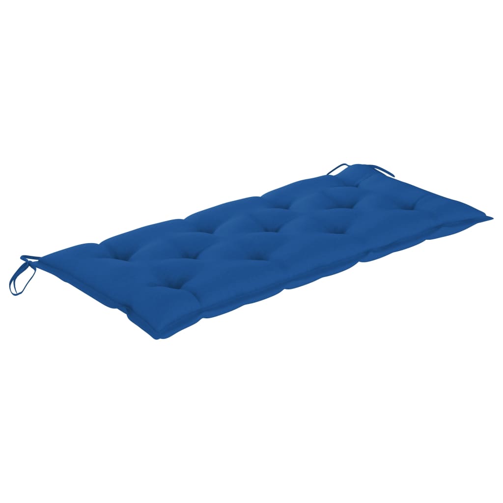Tuinbankkussen 120x50x7 cm stof blauw
