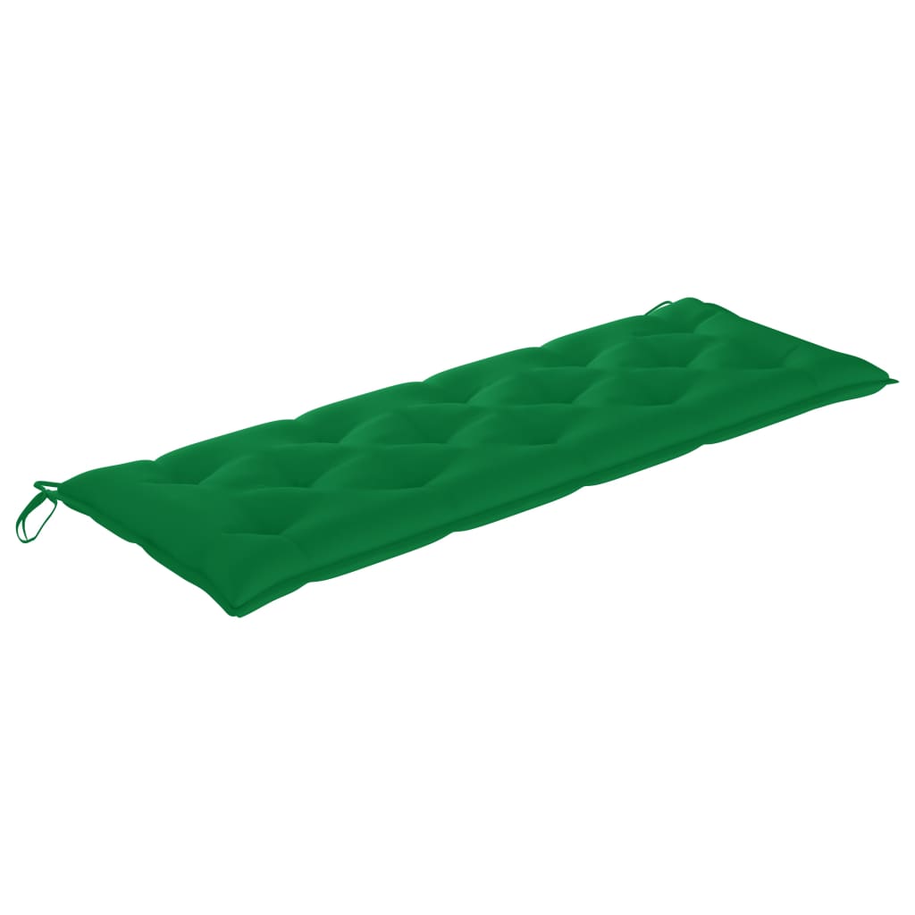Tuinbankkussen 150x50x7 cm stof groen