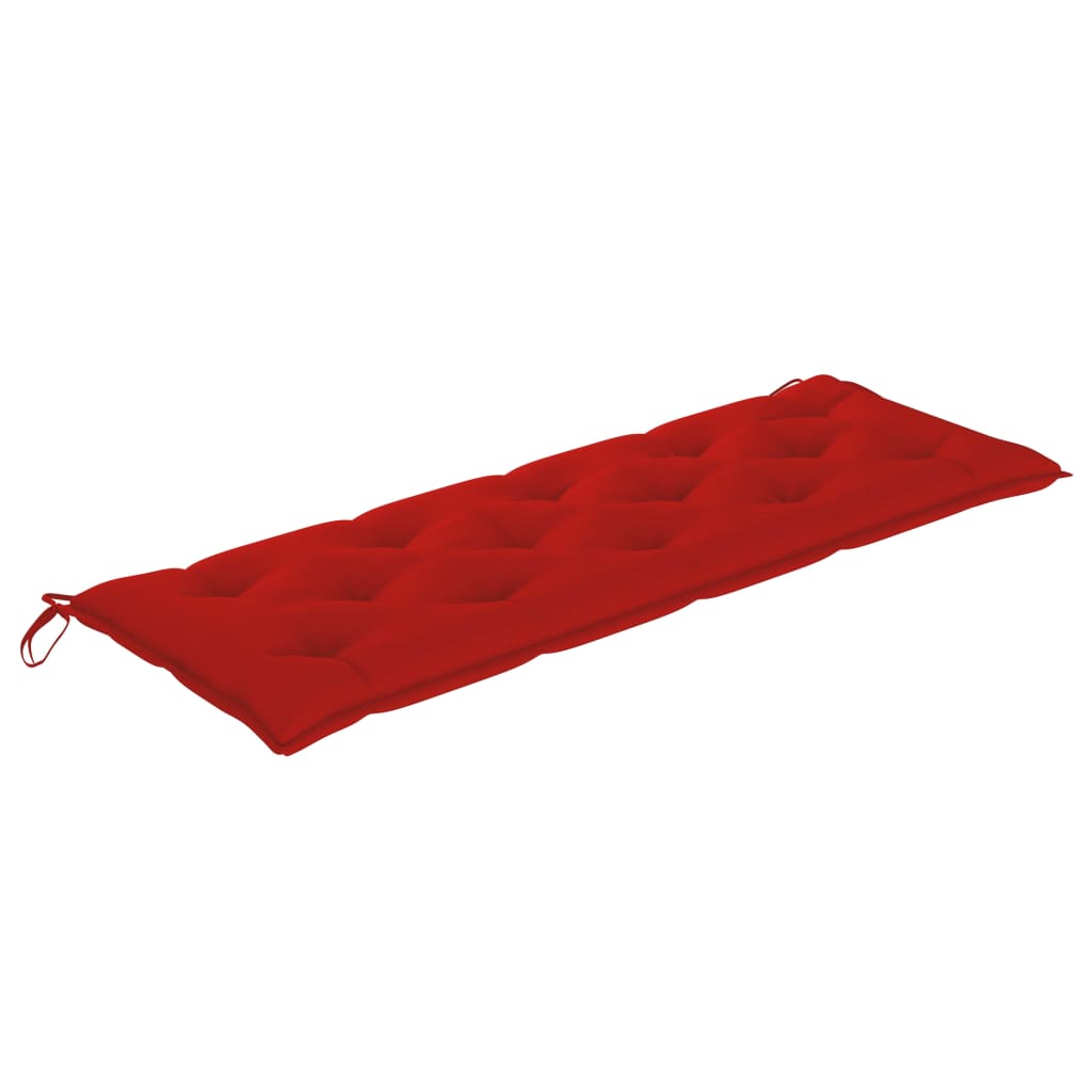 Tuinbankkussen 150x50x7 cm stof rood
