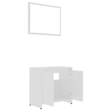 Afbeelding in Gallery-weergave laden, 3-delige Badkamermeubelset spaanplaat hoogglans wit
