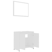 Afbeelding in Gallery-weergave laden, 3-delige Badkamermeubelset spaanplaat wit

