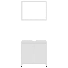 Afbeelding in Gallery-weergave laden, 3-delige Badkamermeubelset spaanplaat wit
