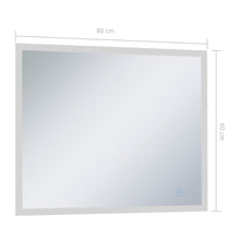 Afbeelding in Gallery-weergave laden, Badkamerspiegel LED met aanraaksensor 80x60 cm
