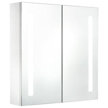 Afbeelding in Gallery-weergave laden, Badkamerkast met spiegel en LED 60x14x62 cm
