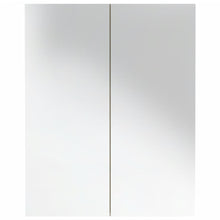 Afbeelding in Gallery-weergave laden, Badkamerkast met spiegel 60x15x75 cm MDF wit en eikenkleurig
