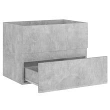 Afbeelding in Gallery-weergave laden, Wastafelkast met ingebouwde wastafel spaanplaat betongrijs
