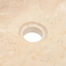 Afbeelding in Gallery-weergave laden, Wastafelkast met marmeren wastafels massief teakhout crème
