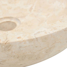 Afbeelding in Gallery-weergave laden, Wastafelkast met marmeren wastafel massief teakhout crème
