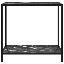 Afbeelding in Gallery-weergave laden, Wandtafel 80x35x75 cm gehard glas zwart

