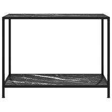 Afbeelding in Gallery-weergave laden, Wandtafel 100x35x75 cm gehard glas zwart
